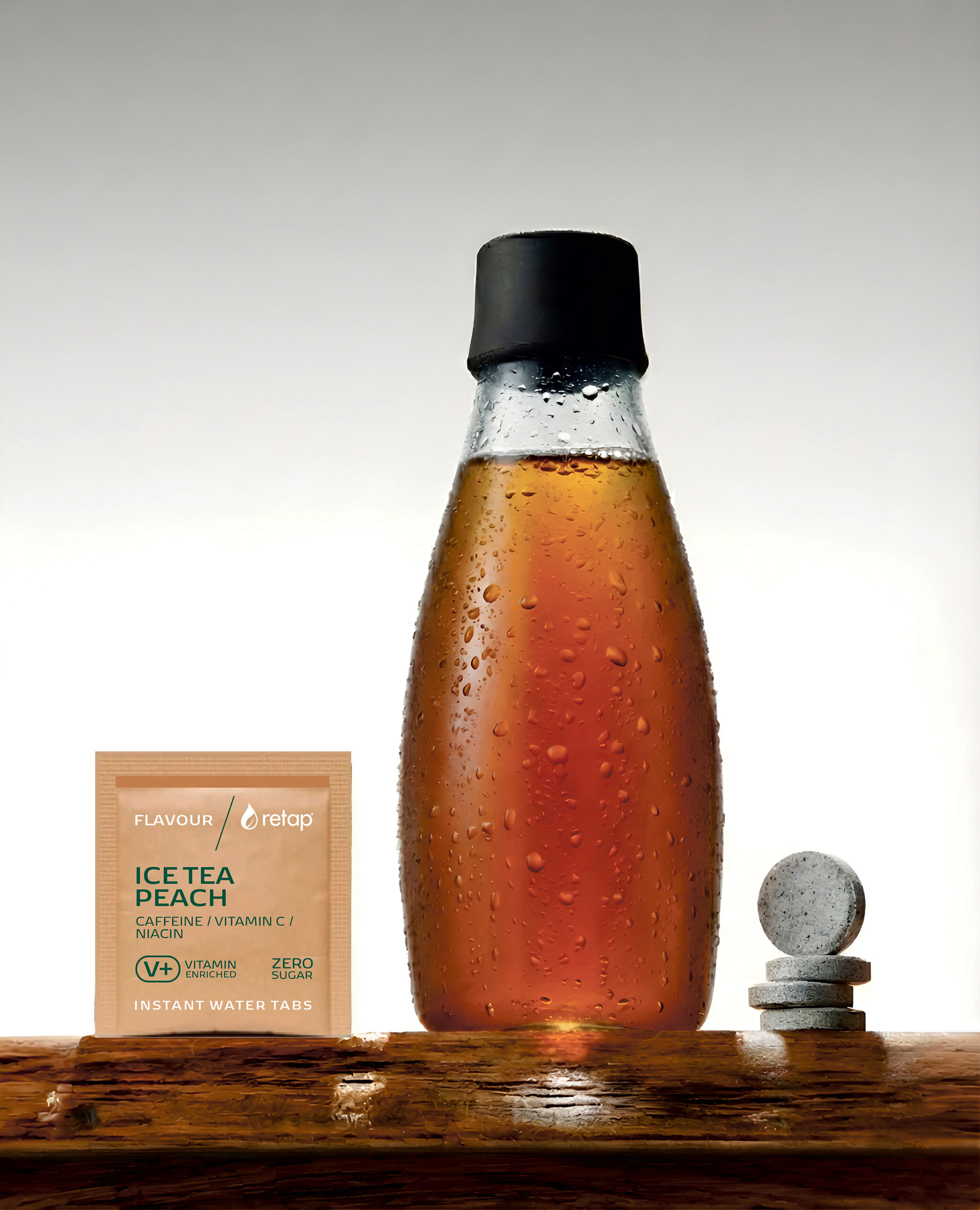 Retap bottle with guarana flavour