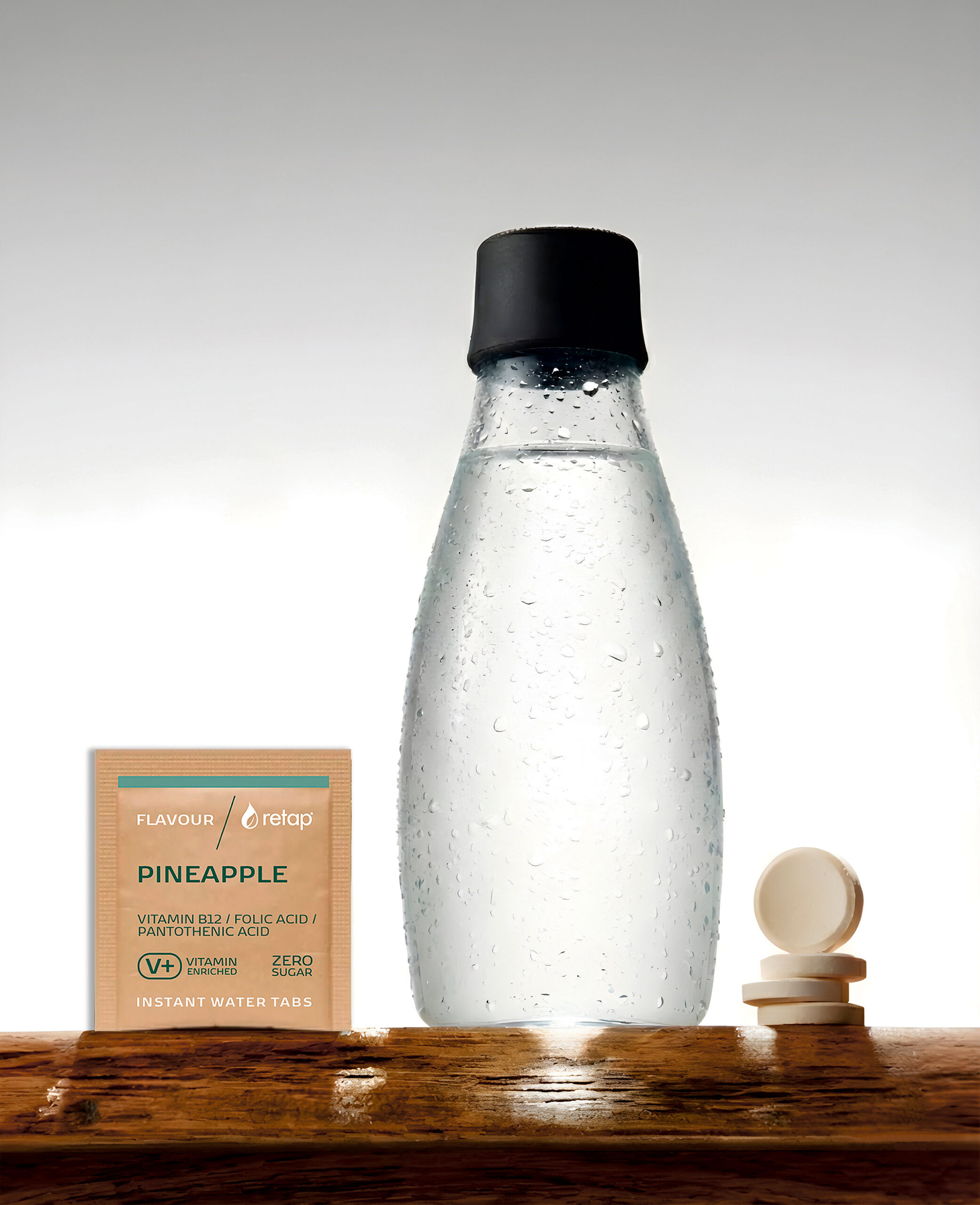 Retap bottle with guarana flavour